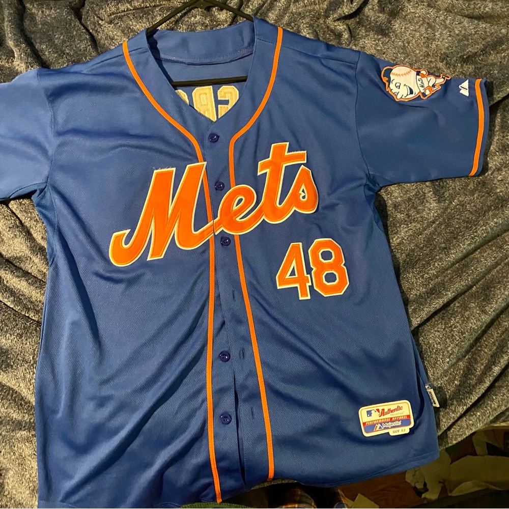 New York Mets Blue alternate home deGrom Jersey.